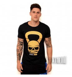 Camiseta Kvra Skull Bell - Marino