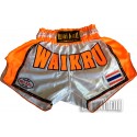 Shorts Muay Thai Wai Kru Retro Fluor - Naranja
