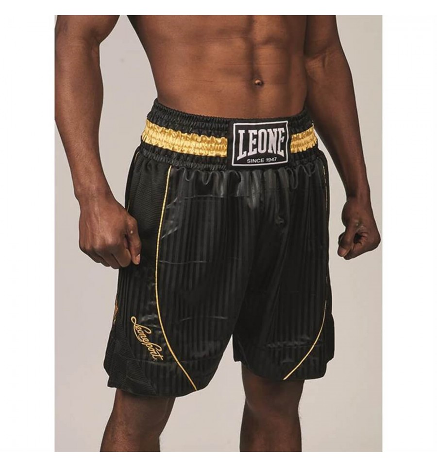 más Misericordioso Lionel Green Street Pantalones de Boxeo Leone 1947 Premium Negro