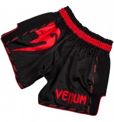 Pantalon Muay Thai Infantil Venum Giant Negro / Rojo