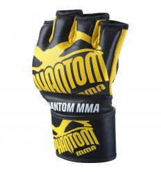 Guantes de MMA Phantom " Blackout" Negro - Amarillo